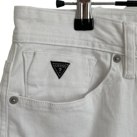 GUESS Los Angeles Womens Size 32 True White Denim Jeans Straight NWT MSRP $89 - Picture 8 of 16